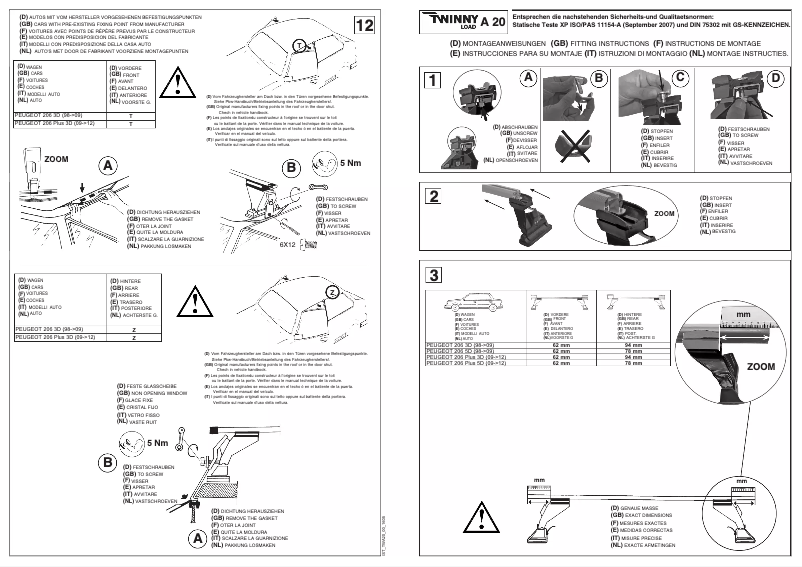 Página 1 del manual Manual de usuario Twinny Load A 20