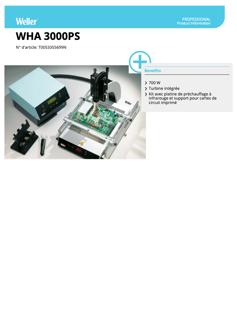 Imagen de la primera página del manual del dispositivo WHA 3000PS