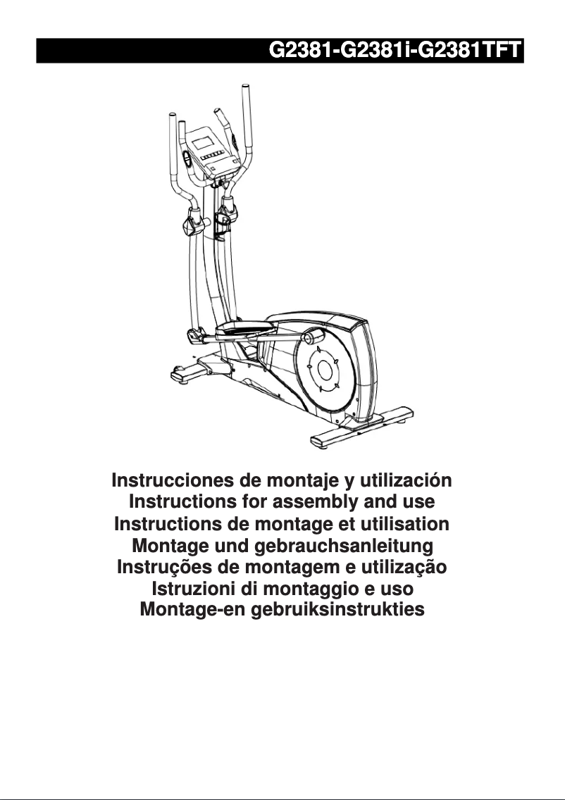 Página 1 del manual Guía de instalación BH Fitness BG2382I