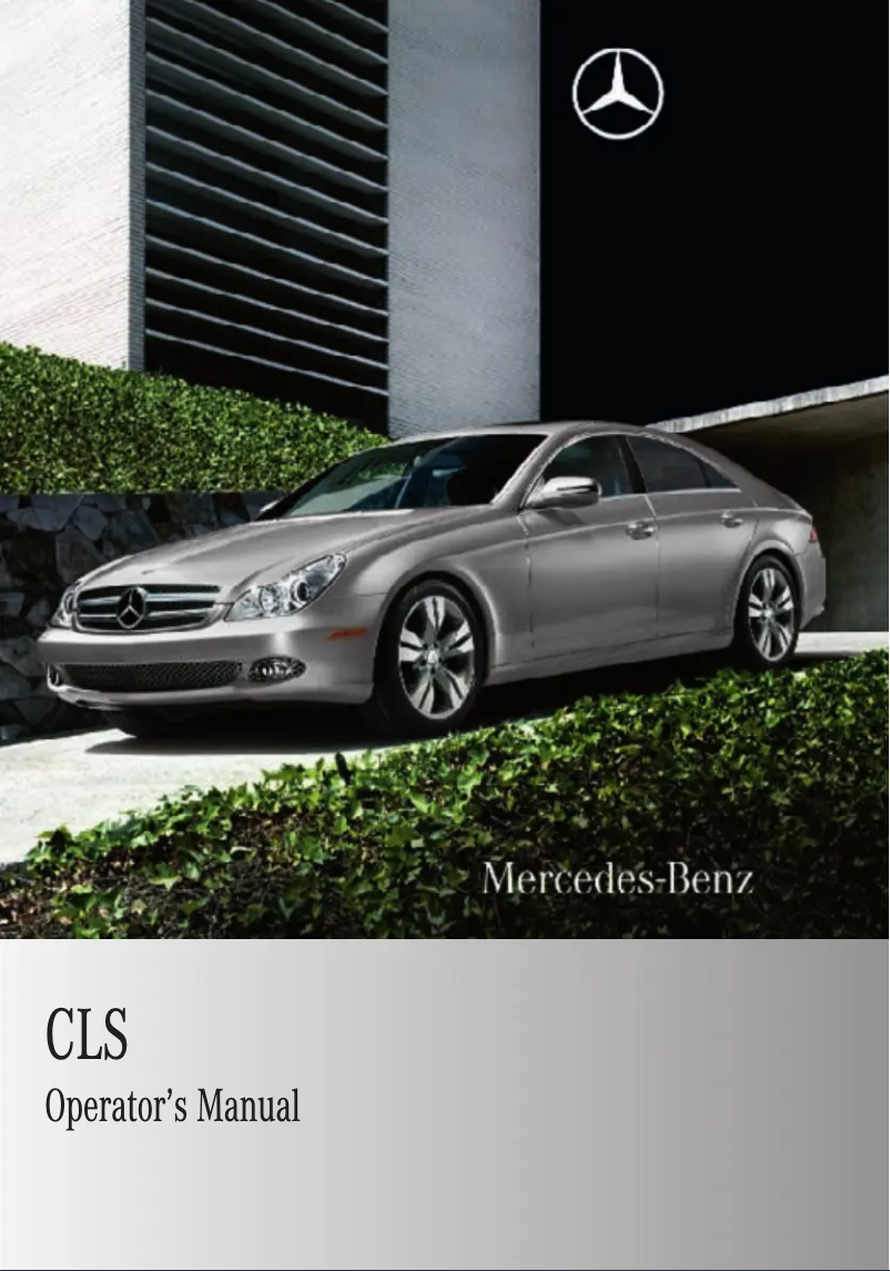 Página 1 del manual Manual de usuario Mercedes-Benz CLS-Class (2010)