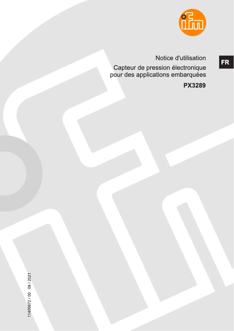 Imagen de la primera página del manual del dispositivo PX3289