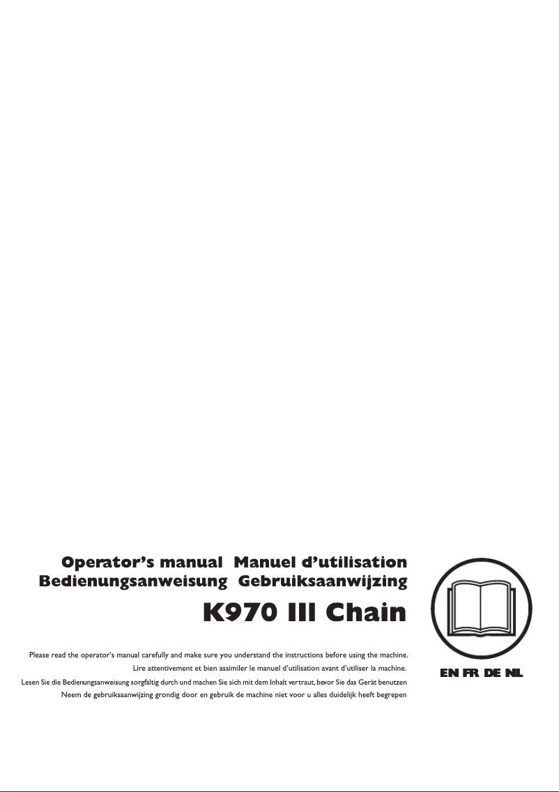 Imagen de la primera página del manual del dispositivo K 970 Chain