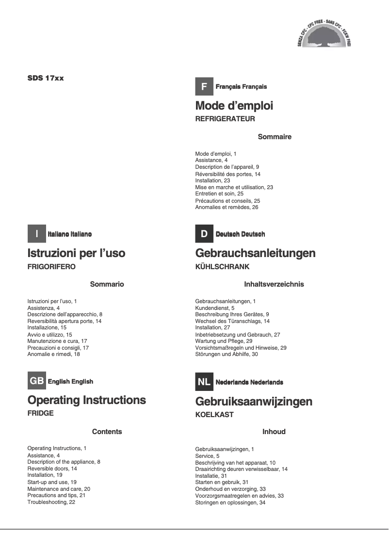 Imagen de la primera página del manual del dispositivo SDS 1721 V/HA