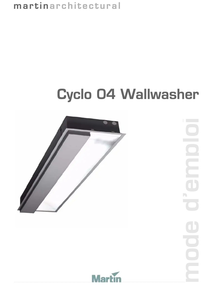 Imagen de la primera página del manual del dispositivo Cyclo 04 Wallwasher
