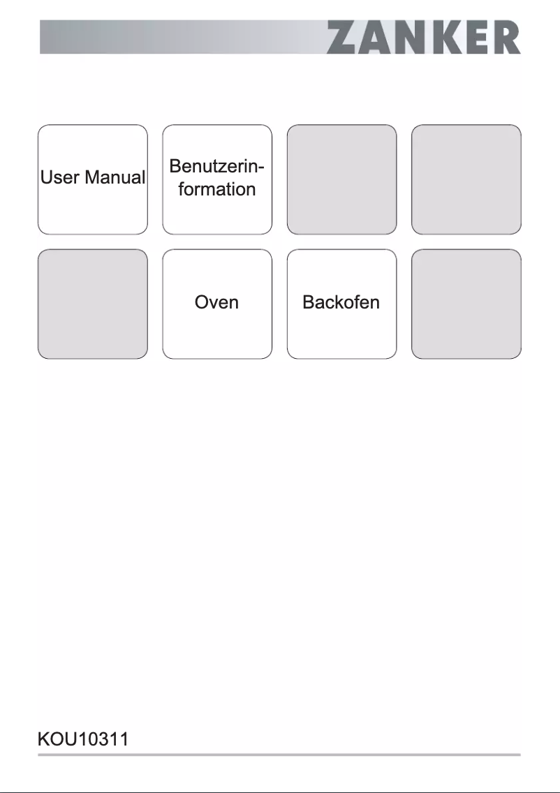 Imagen de la primera página del manual del dispositivo KOU10311XB