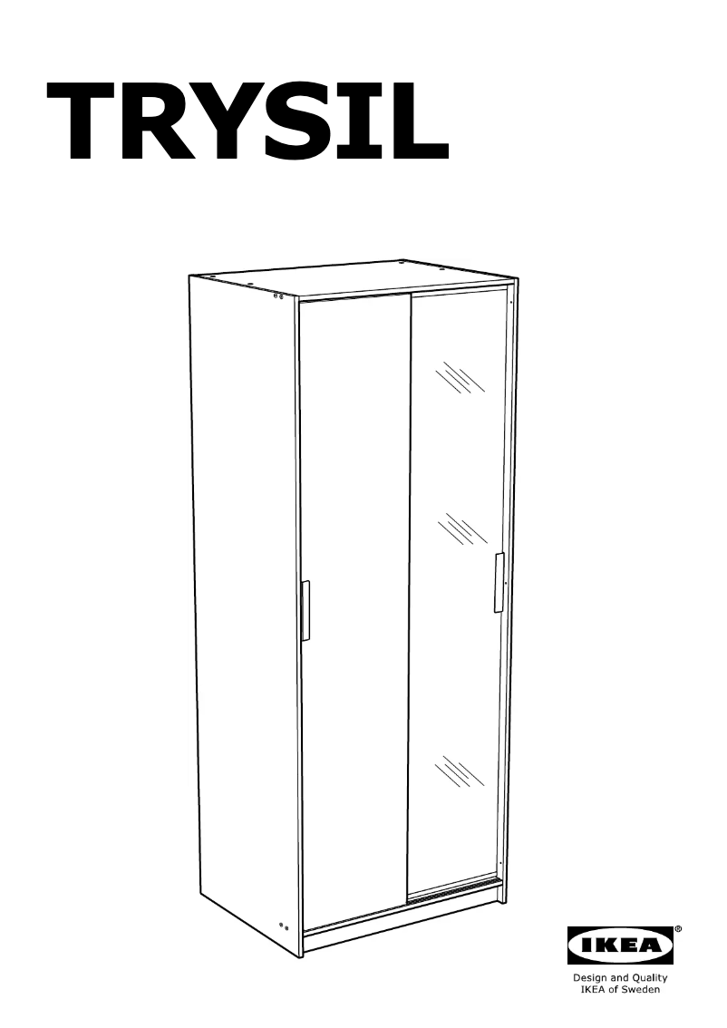 Página 1 del manual Instrucciones / montaje Ikea TRYSIL