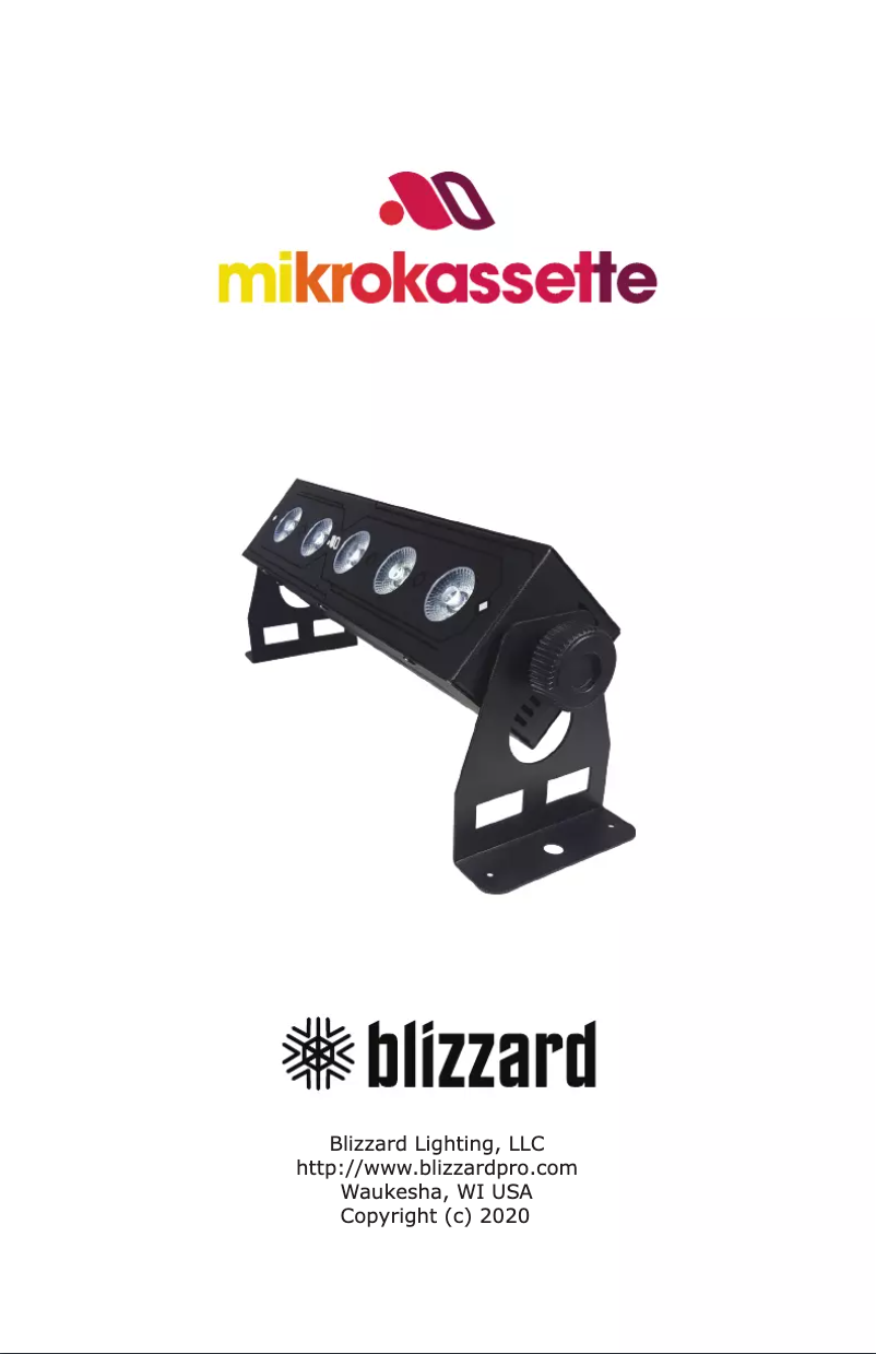 Página 1 del manual Manual de usuario Blizzard Mikrokassette