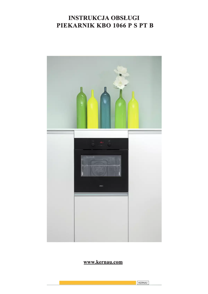 Imagen de la primera página del manual del dispositivo KBO 1066 P S PT B