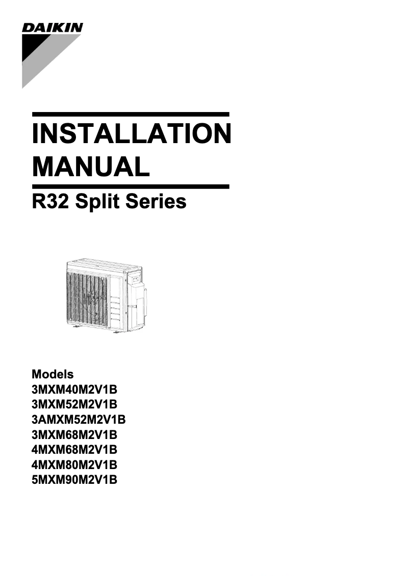 Página nº 1 - Manual de usuario Daikin 3MXM52M2V1B