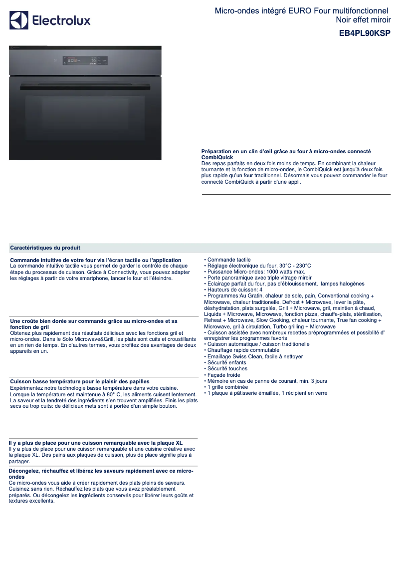 Imagen de la primera página del manual del dispositivo EB4PL90KSP