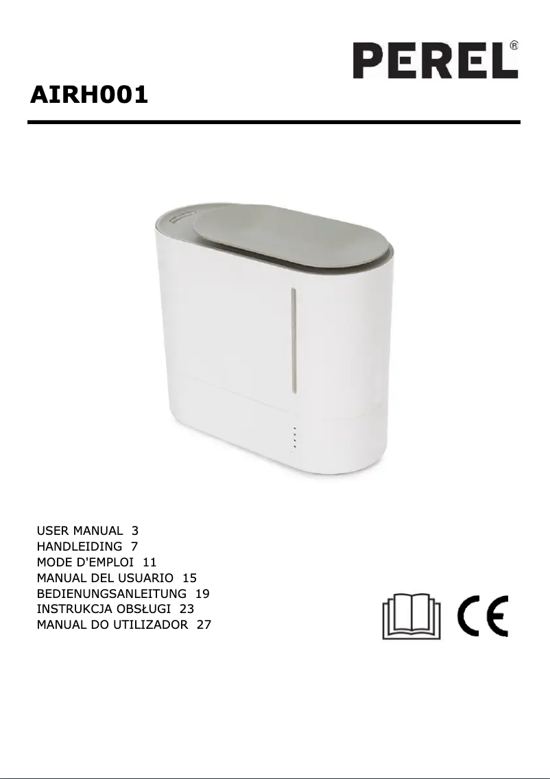 Imagen de la primera página del manual del dispositivo AIRH001