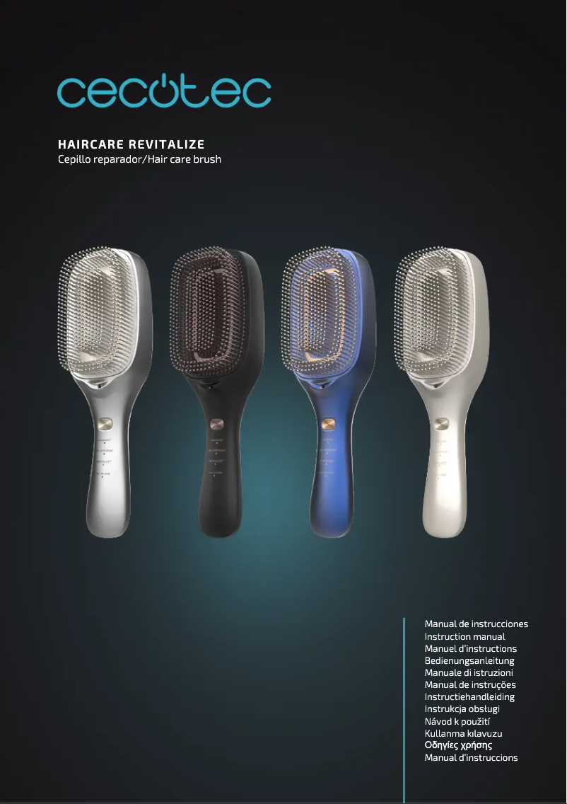 Imagen de la primera página del manual del dispositivo HairCare Revitalize