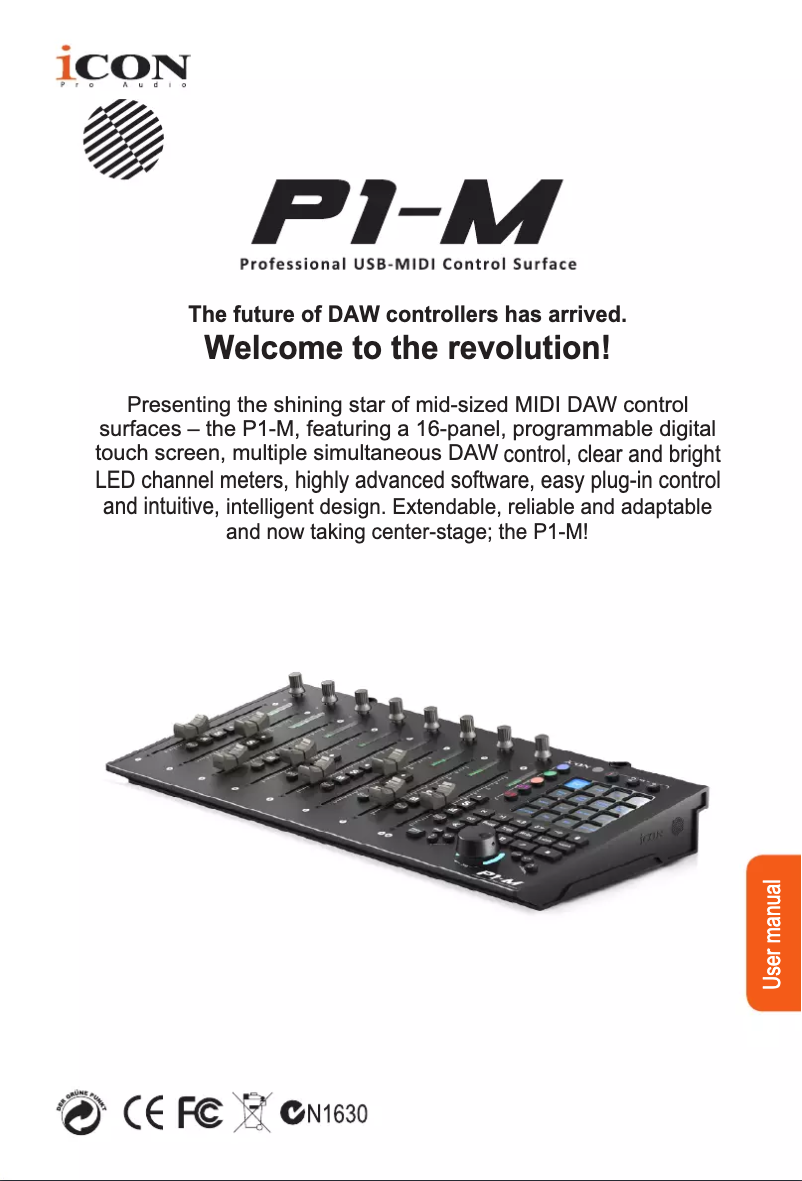 Página 1 del manual Manual de usuario icon P1-M