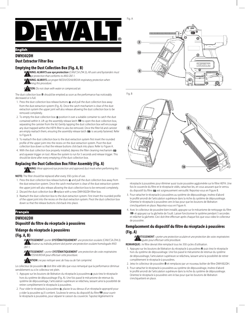 Página 1 del manual Manual de usuario DeWalt DWH304DH