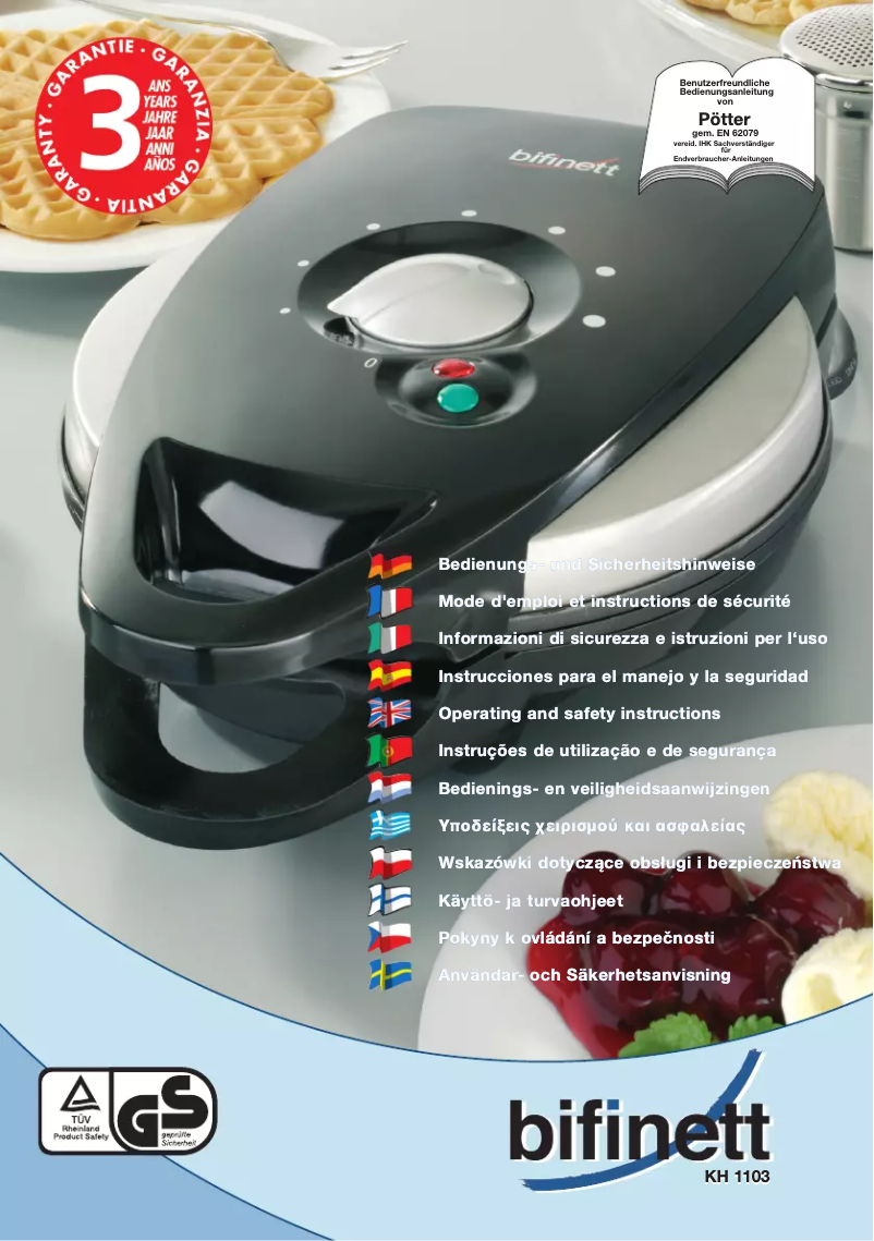 Página nº 1 - Manual de usuario Bifinett KH 1103