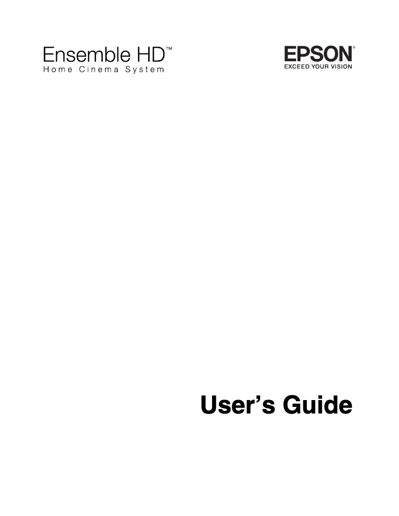 Imagen de la primera página del manual del dispositivo Ensemble HD 6100