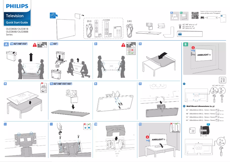 Página 1 del manual Guía de inicio rápido Philips 48OLED848