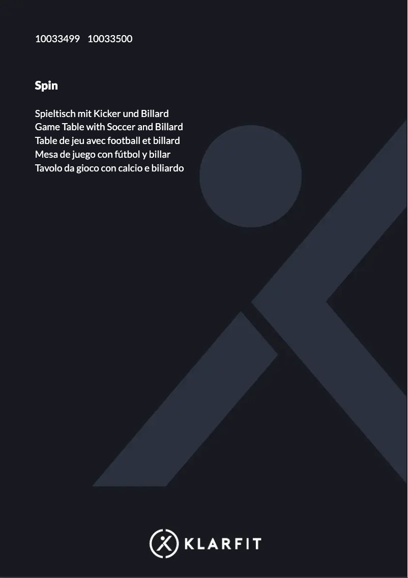 Página nº 1 - Manual de usuario Klarfit Spin