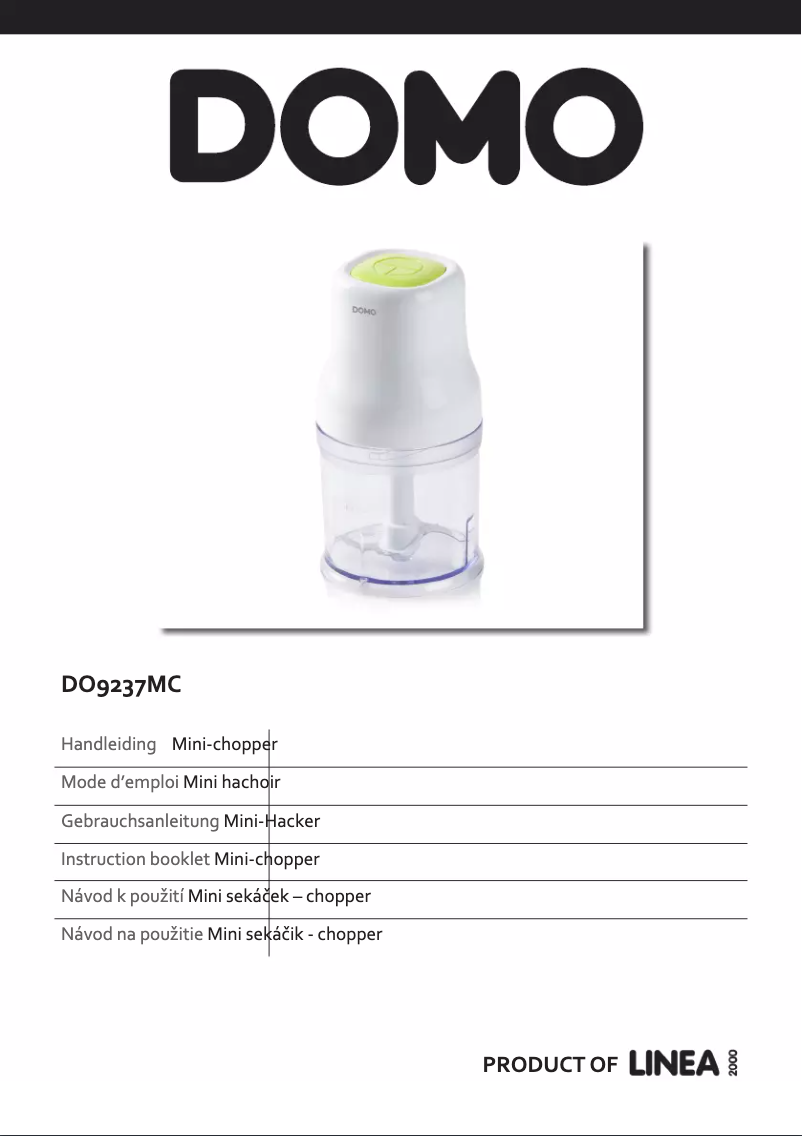 Imagen de la primera página del manual del dispositivo DO9237MC