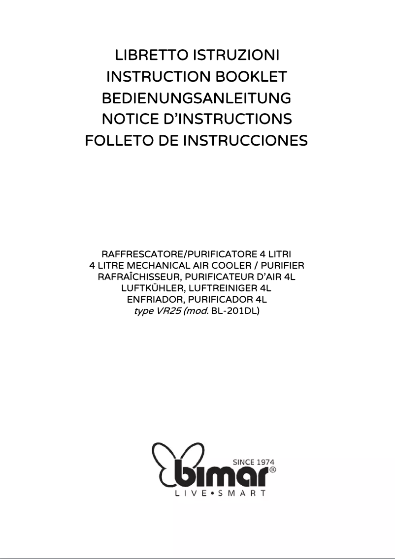 Página 1 del manual Manual de usuario Bimar VR25