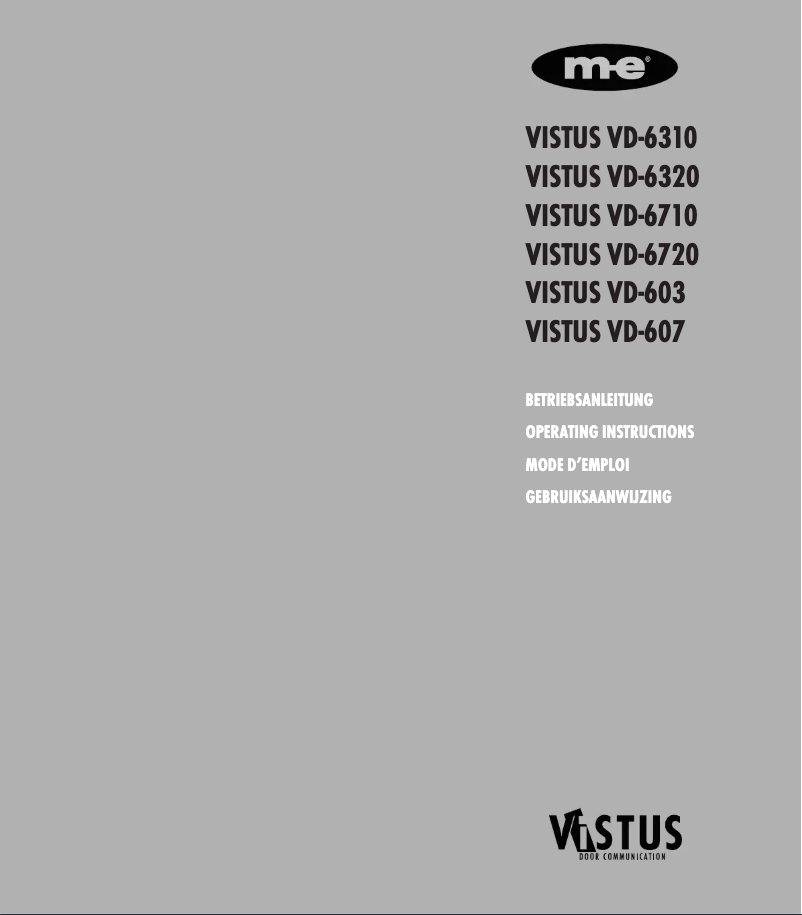 Imagen de la primera página del manual del dispositivo VD-6320