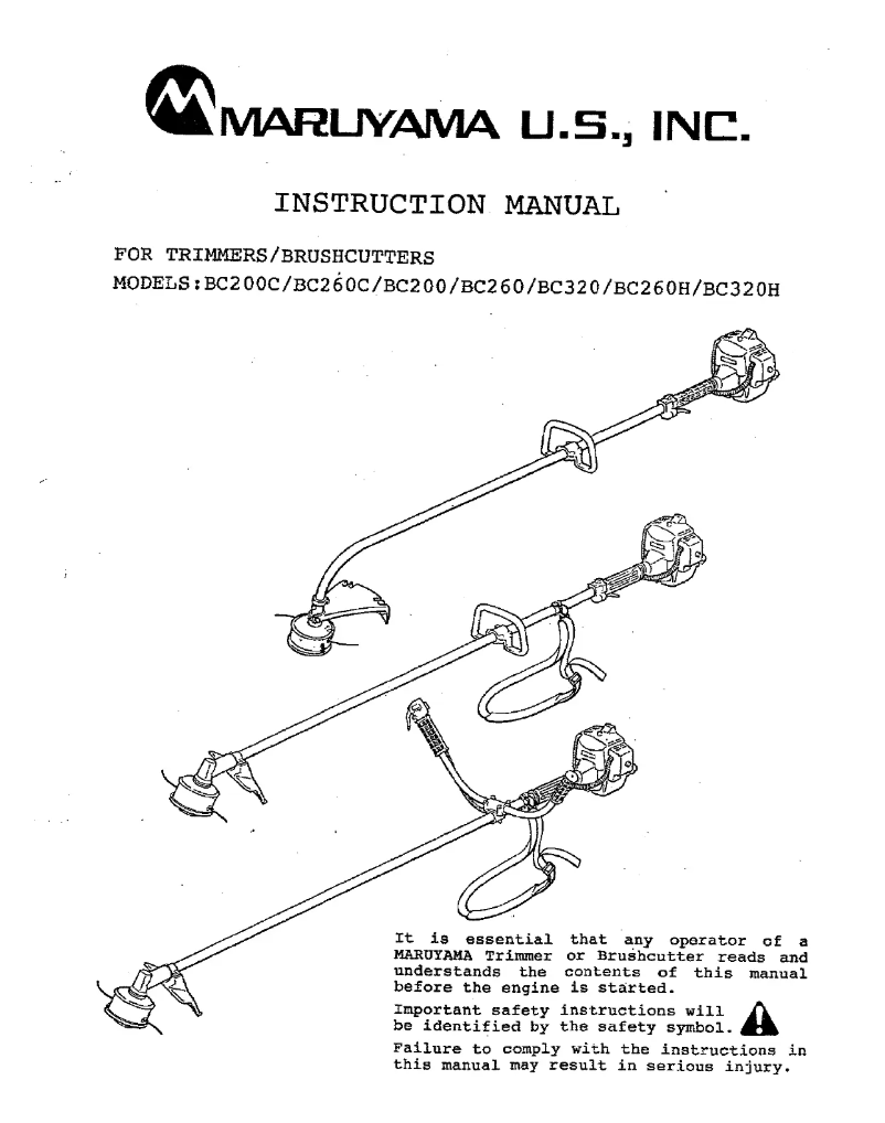 Imagen de la primera página del manual del dispositivo BC201