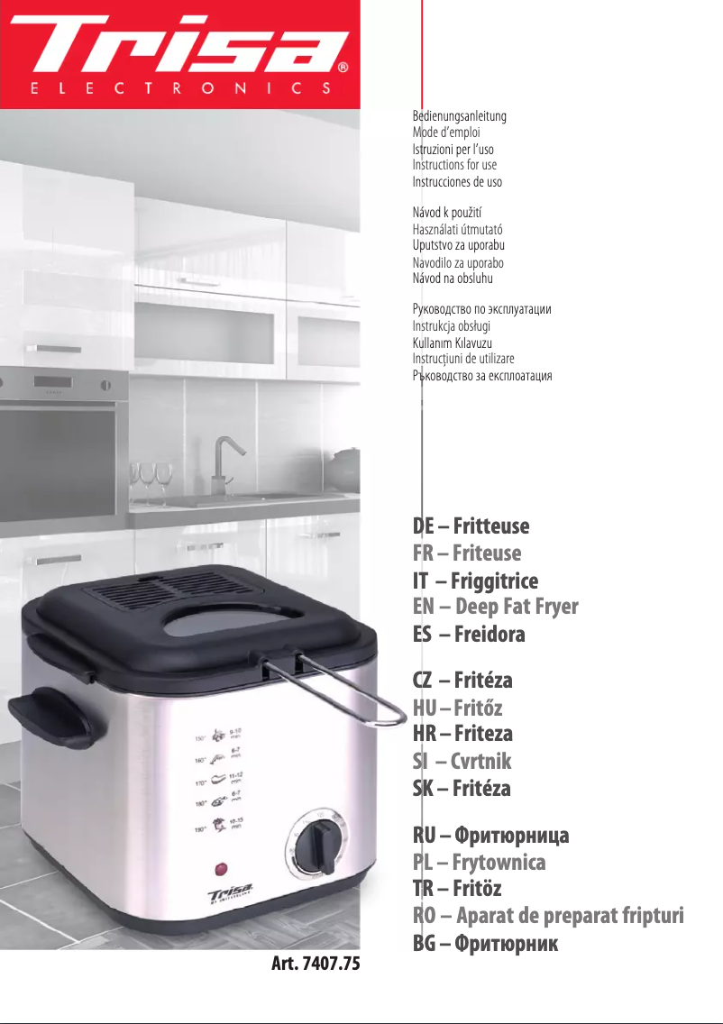 Página 1 del manual Manual de usuario Trisa Snack Frit