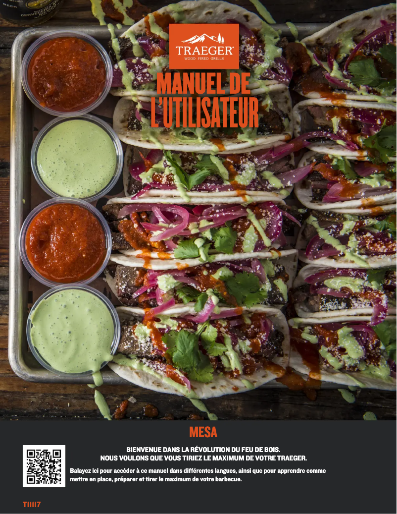 Página 1 del manual Manual de usuario Traeger Mesa