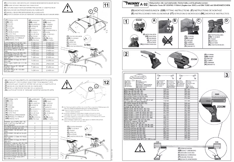 Página 1 del manual Manual de usuario Twinny Load A 02