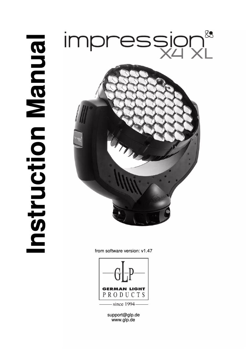 Imagen de la primera página del manual del dispositivo impression X4 XL