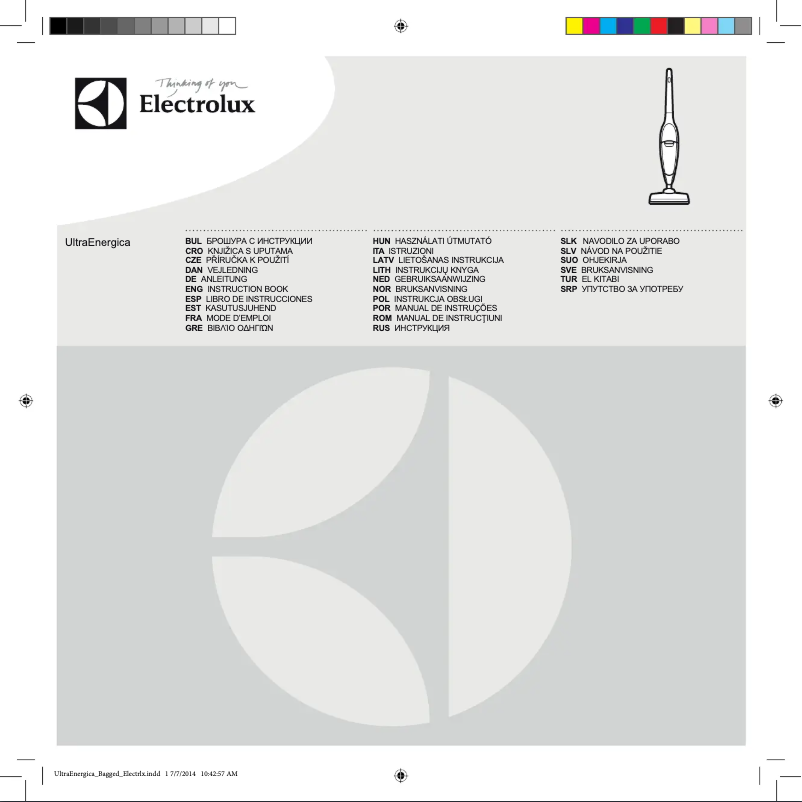 Página 1 del manual Manual de usuario Electrolux ZS340