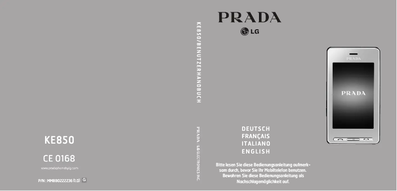 Página nº 1 - Manual de usuario LG KE850A