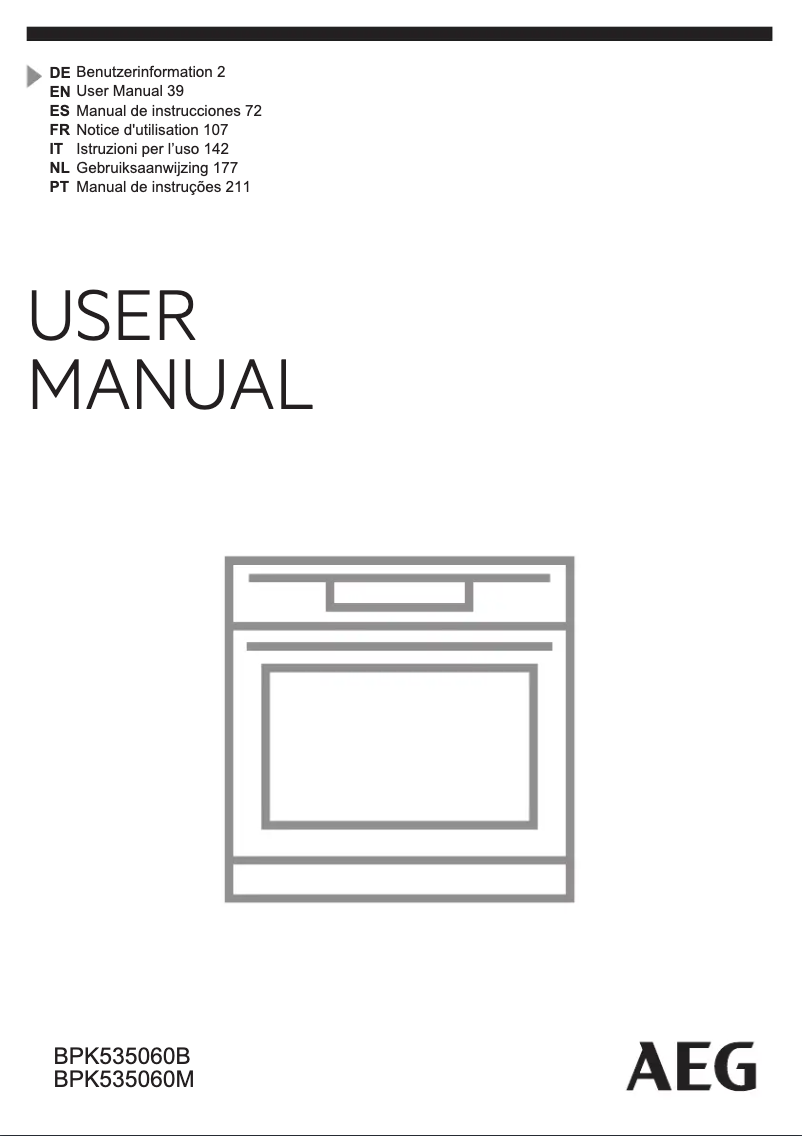 Imagen de la primera página del manual del dispositivo BPK535060M