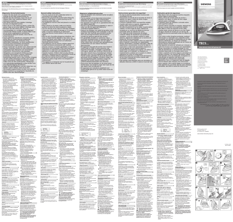 Página 1 del manual Manual de usuario Siemens TB23600