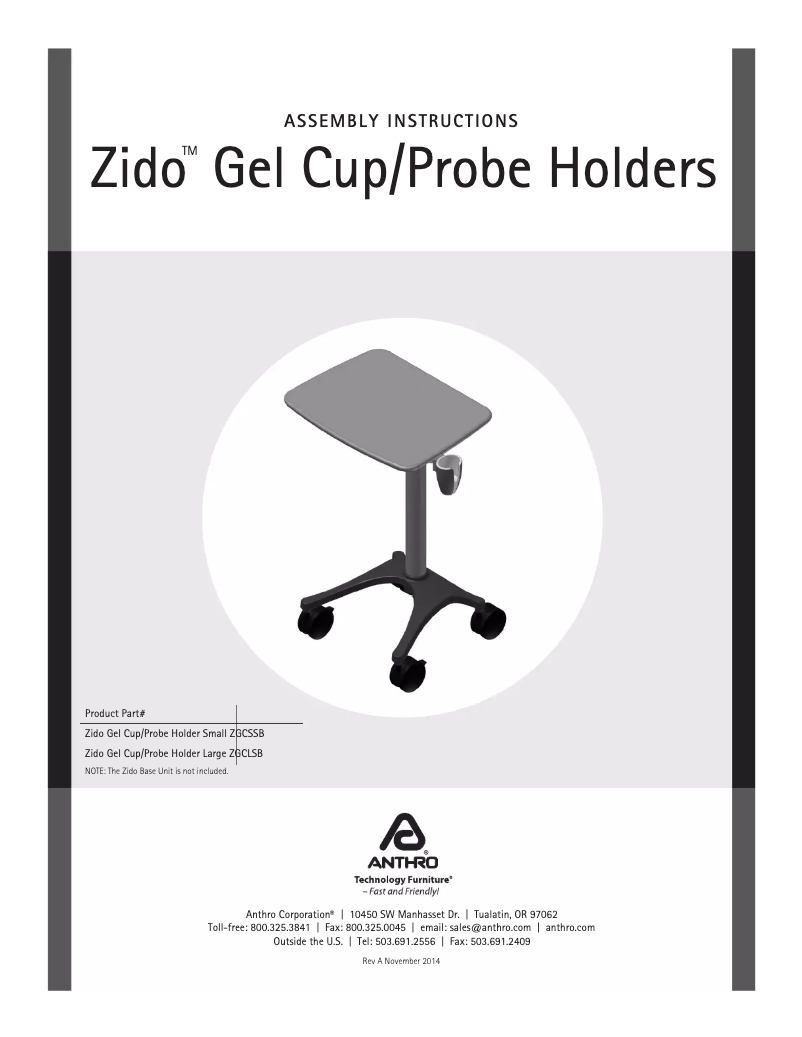 Imagen de la primera página del manual del dispositivo ZGCSCG