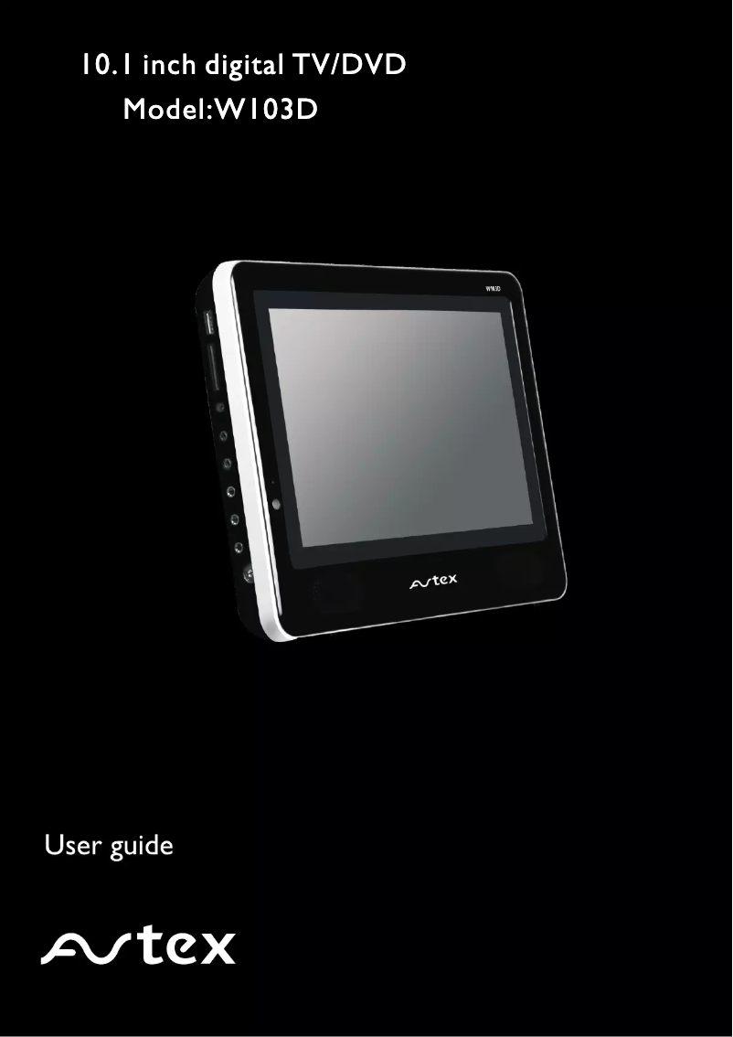 Imagen de la primera página del manual del dispositivo W103D