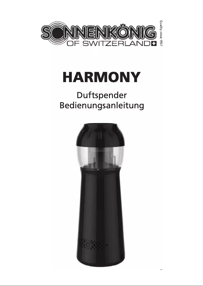 Imagen de la primera página del manual del dispositivo Harmony