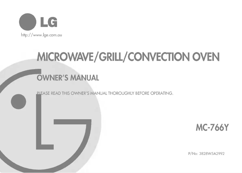 Página 1 del manual Manual de usuario LG MC-766Y