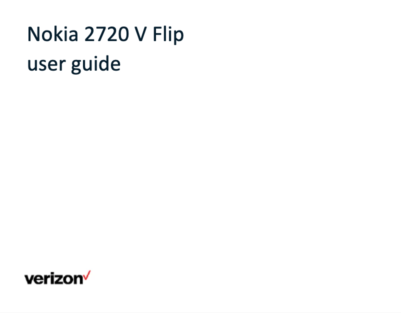 Página 1 del manual Manual de usuario Nokia 2720 V Flip