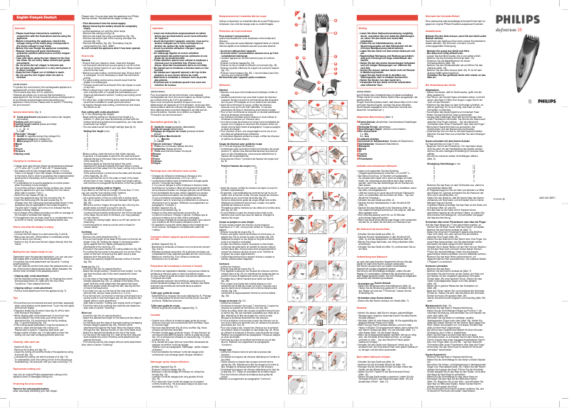 Imagen de la primera página del manual del dispositivo Hs 025