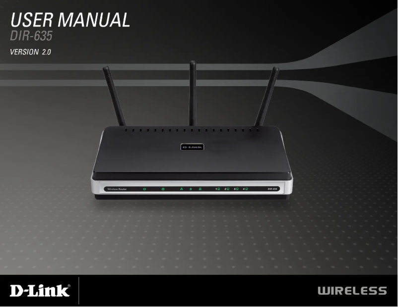 Imagen de la primera página del manual del dispositivo DIR-635