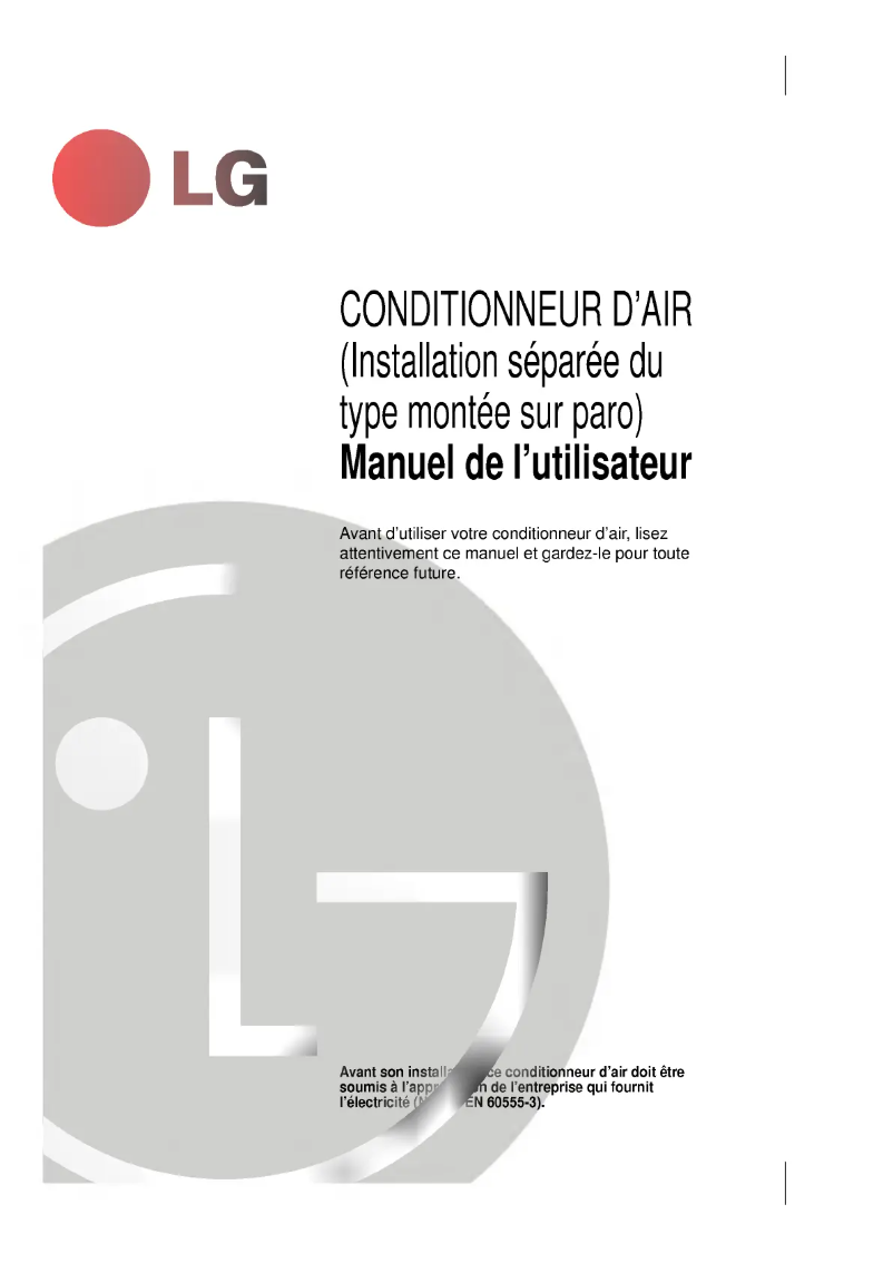 Página 1 del manual Manual de usuario LG LS-K2661CL