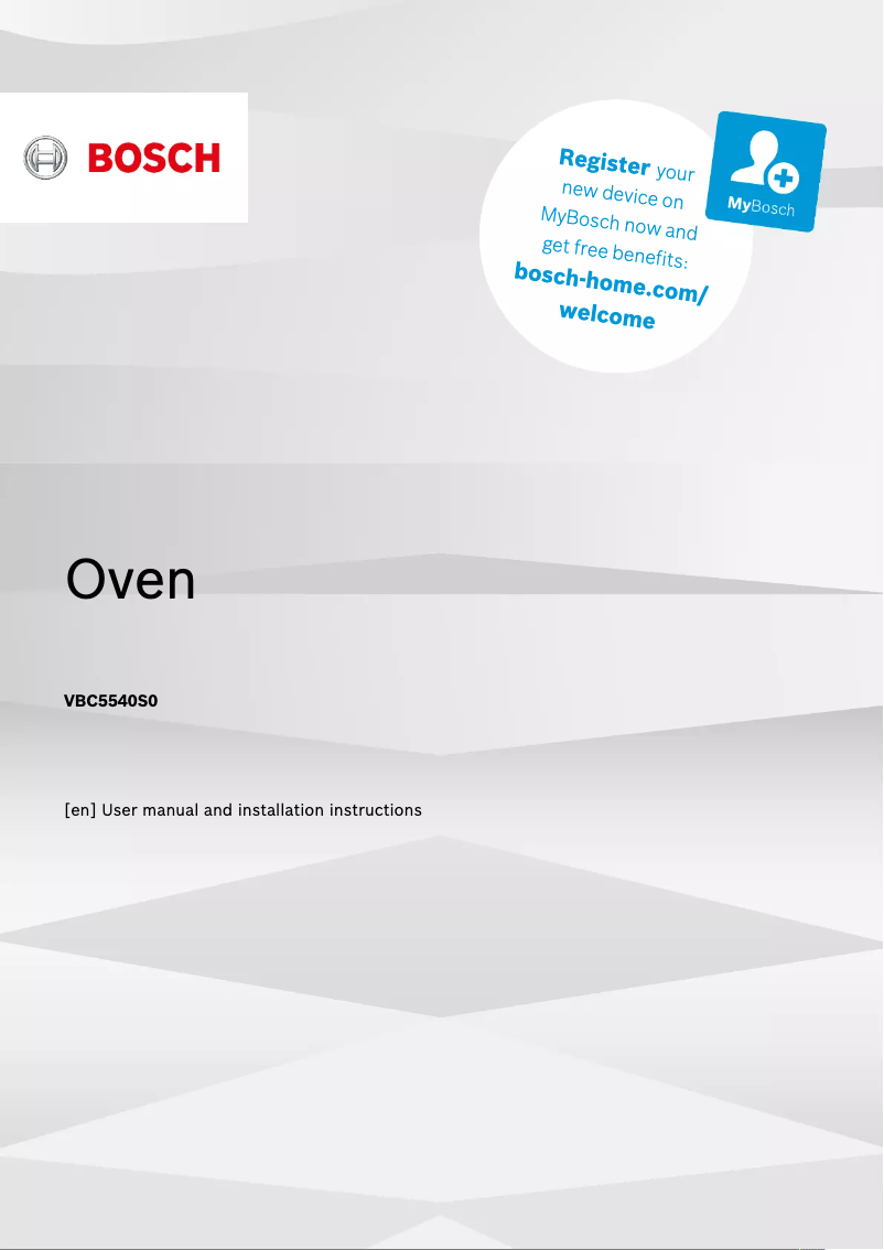 Imagen de la primera página del manual del dispositivo VBC5540S0