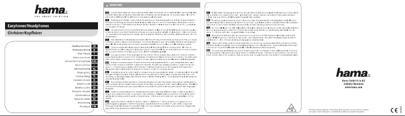 Página nº 1 - Manual de usuario Hama HK-2103