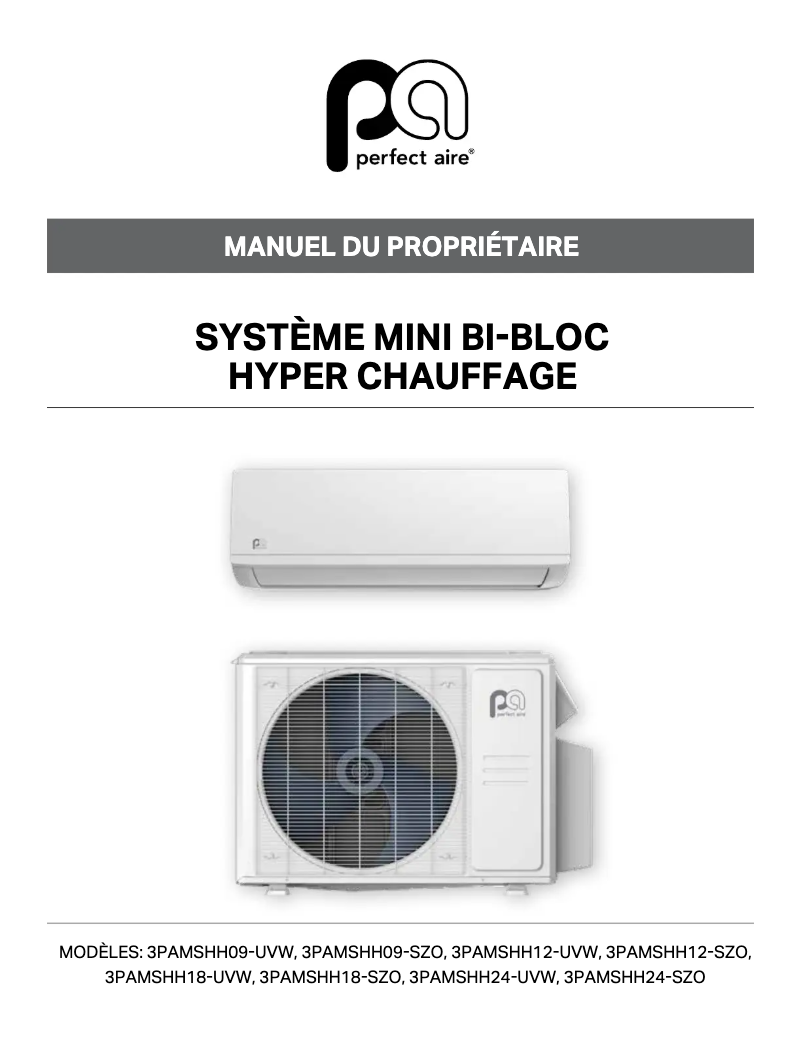 Imagen de la primera página del manual del dispositivo 3PAMSHH12-SZO