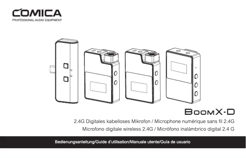 Imagen de la primera página del manual del dispositivo BoomX-D