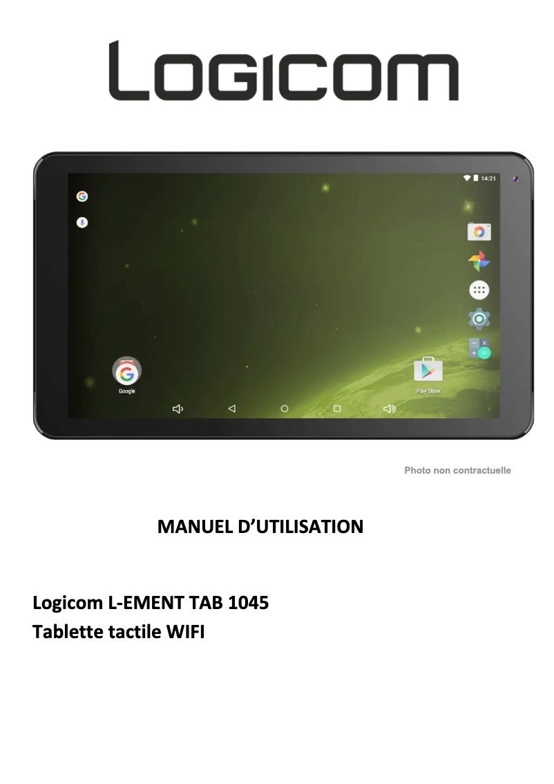 Página nº 1 - Manual de usuario Logicom L-Ement Tab 1045