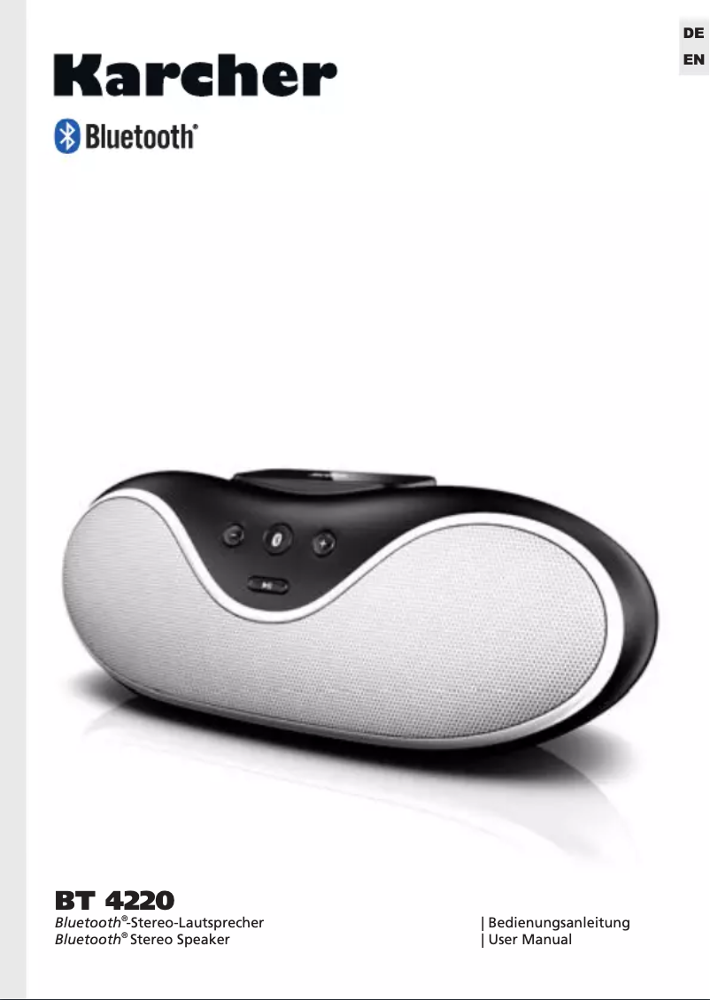 Página nº 1 - Manual de usuario Karcher Audio BT4220