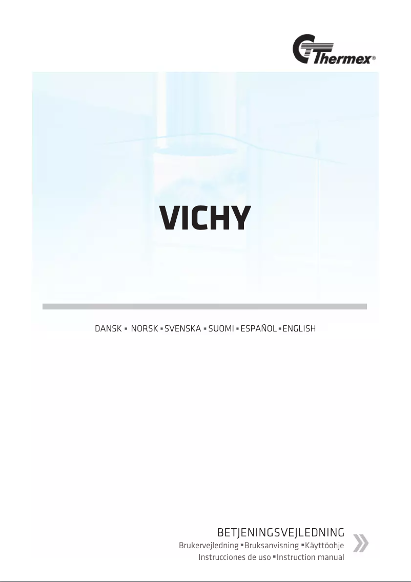 Imagen de la primera página del manual del dispositivo Vichy