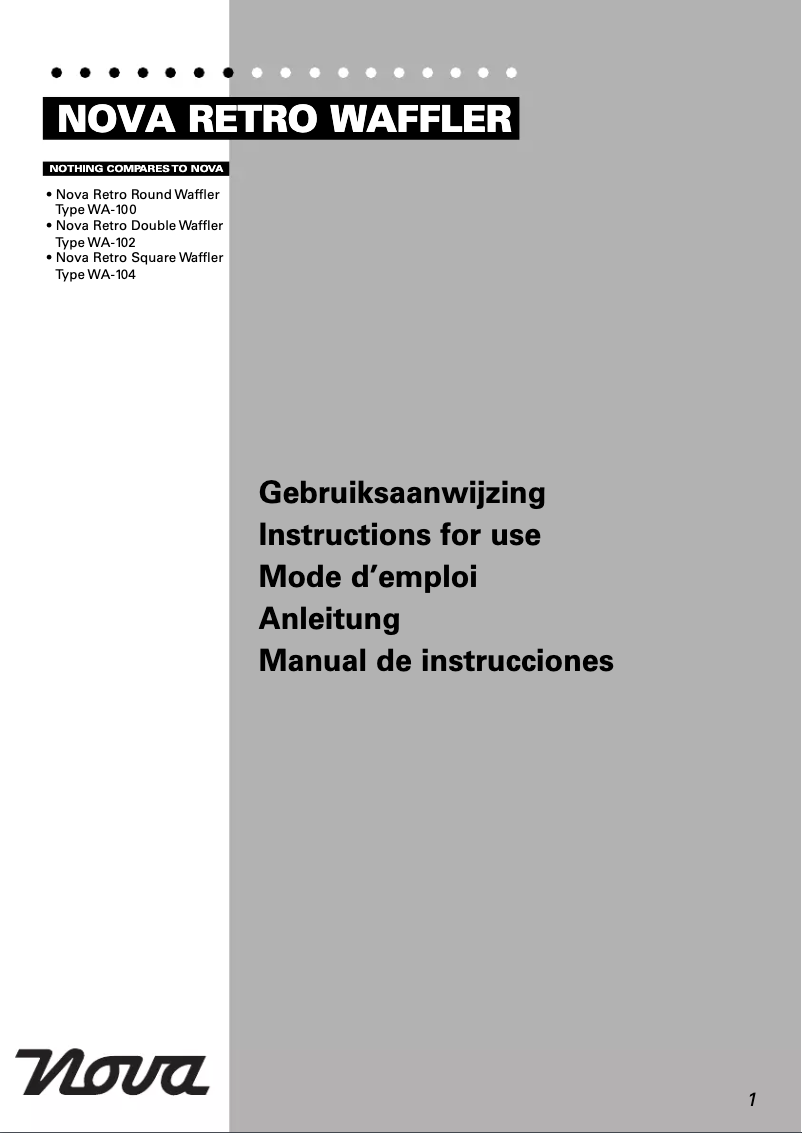 Imagen de la primera página del manual del dispositivo WA-100